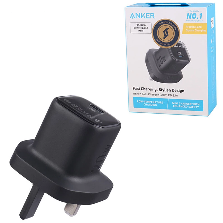 شارژر دیواری انکر مدل A2699 20Wمشکی - اصلی
