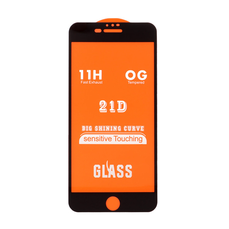 گلس شیشه ای تمام صفحه ساده iphone 7plus-8plus