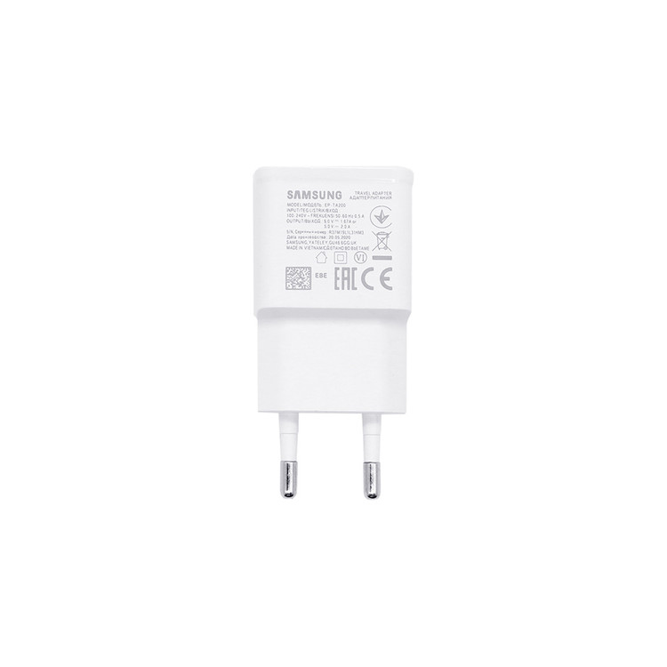 شارژر دیواری شارژ سریع 15W سامسونگ S10 -اصلی-سفید-پکدار
