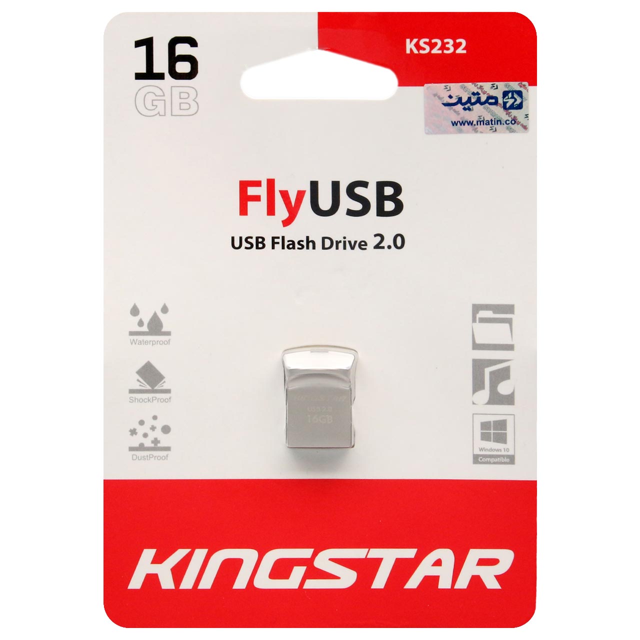 فلش 16 گیگ USB2.0 کینگستار مدل KS232