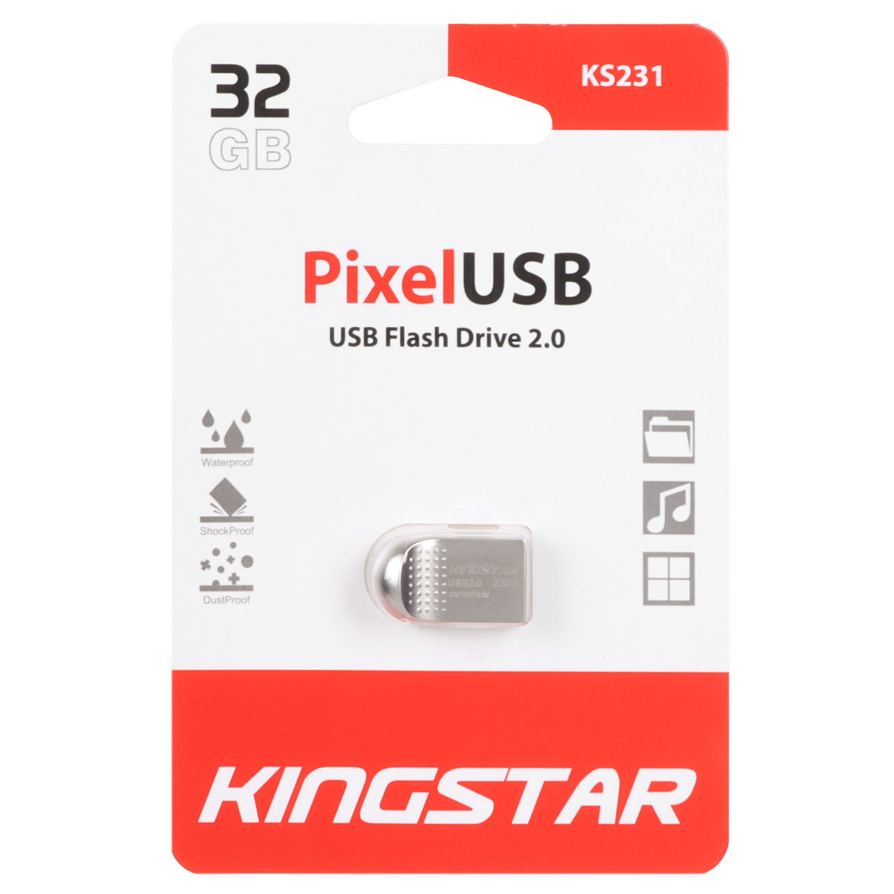 فلش 32 گیگ USB2.0 کینگستار مدل KS231