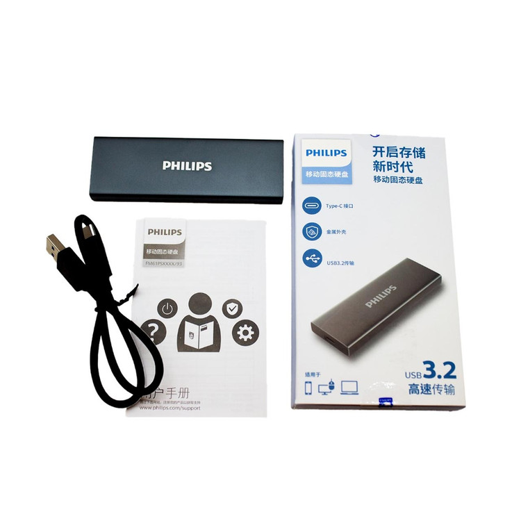هارد اکسترنال SSD تایپ سی فیلیپس مدل FM61PS025S با حجم 512 گیگ
