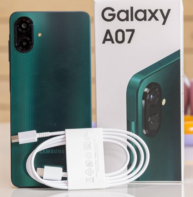 گوشی هوشمند سامسونگ گلکسی مدل A07 4G با حافظه 128 گیگ (رم 4 گیگ)