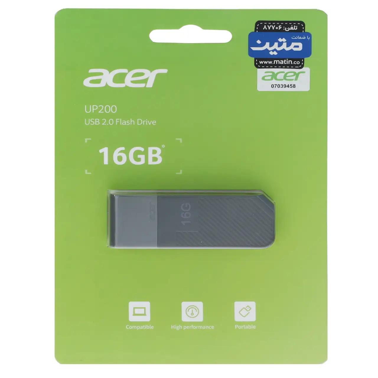 فلش مموری ACER مدل UP200 با حافظه 16گیگ USB2.0