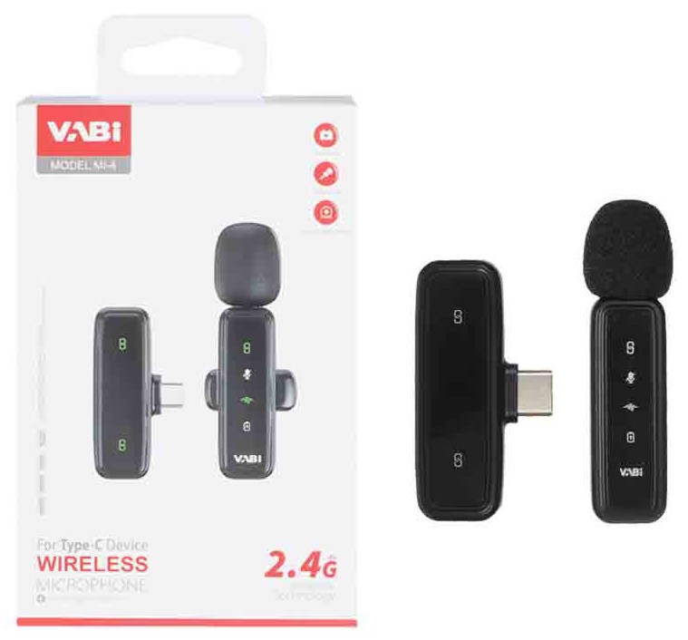 میکروفن بیسیم تایپ سی VABi  مدل MI-4