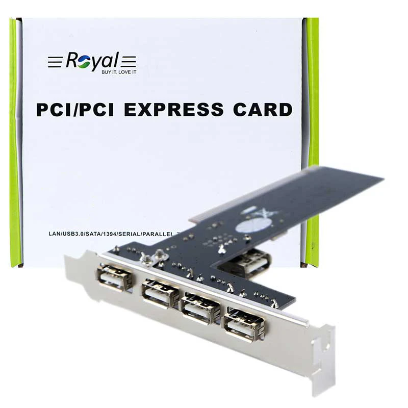 هاب اینترنال 5 پورت رویال مدل PR-201 (PCI)
