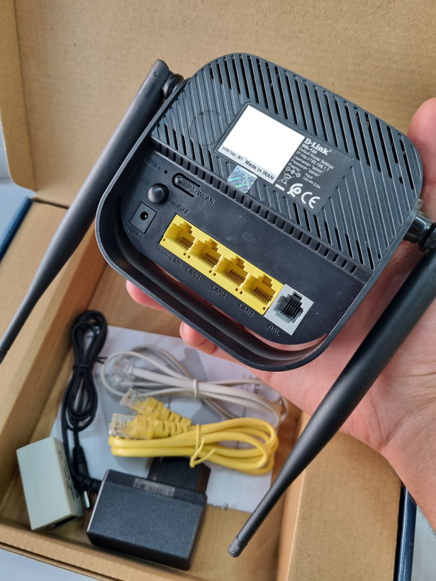 مودم ADSL2 plus دی لینک N300 مدل DSL-124 (کارکرده)