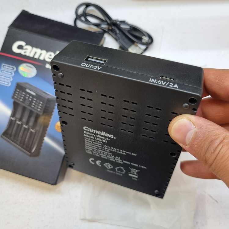 شارژر باطری قلمی Camelion اصلی مدل LBC-321 (کارکرده)